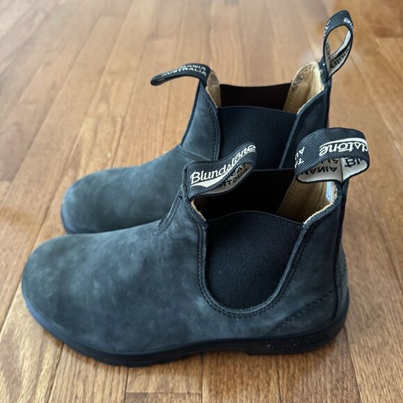 Blundstone Chelsea Boots Women’s US 8.5 Black Leather Elastic Pull On Ankle Boot - Picture 6 of 14